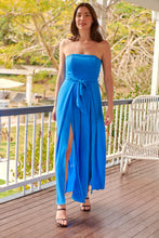 Load image into Gallery viewer, Arlet Strapless Cobalt Strapless Jumpsuit