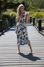 Load image into Gallery viewer, Trissa Peach Floral Maxi Dress