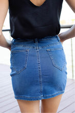 Load image into Gallery viewer, Classic Soft Denim Blue Mini Skirt