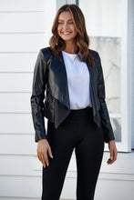 Load image into Gallery viewer, Dolly Faux Leather Black Blazer