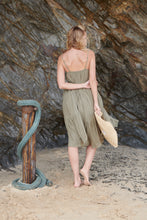 Load image into Gallery viewer, Paula Tiered Khaki Maxi Dress