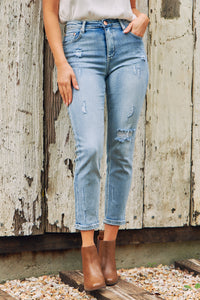Cassidy Torn Light Wash Jeans