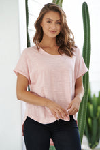 Load image into Gallery viewer, Micaela Pink Batwing Sleeve Cotton Tee