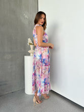 Load image into Gallery viewer, Rowan Halter Multi Water Colour Print Dress