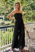 Load image into Gallery viewer, Arlet Strapless Black Strapless Jumpsuit