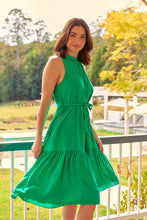 Load image into Gallery viewer, Terra S/less Tiered Green Midi Dress