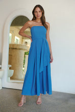 Load image into Gallery viewer, Arlet Strapless Cobalt Strapless Jumpsuit