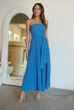 Load image into Gallery viewer, Arlet Strapless Cobalt Strapless Jumpsuit