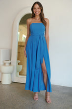 Load image into Gallery viewer, Arlet Strapless Cobalt Strapless Jumpsuit