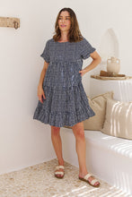 Load image into Gallery viewer, Cely Navy/White Printed Smock Dress
