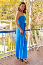 Load image into Gallery viewer, Arlet Strapless Cobalt Strapless Jumpsuit