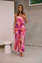 Load image into Gallery viewer, Reese Strapless Pink/Purple Strapless Jumpsuit