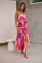 Load image into Gallery viewer, Reese Strapless Pink/Purple Strapless Jumpsuit