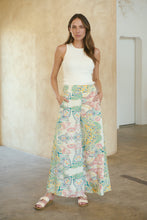 Load image into Gallery viewer, Aelia Cream/Multi Paisley Print Satin Pant