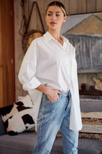 Load image into Gallery viewer, Jennifer Oversized White Button Up Shirt
