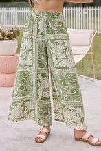 Load image into Gallery viewer, Deja Boho Paisley Patchwork Green/White Print Pants - Part of a set