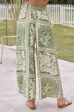 Load image into Gallery viewer, Deja Boho Paisley Patchwork Green/White Print Pants - Part of a set