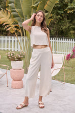 Load image into Gallery viewer, Ziara Beige Faux Linen Pants