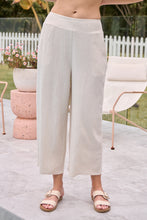 Load image into Gallery viewer, Ziara Beige Faux Linen Pants