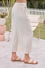 Load image into Gallery viewer, Ziara Beige Faux Linen Pants