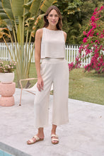 Load image into Gallery viewer, Ziara Beige Faux Linen Pants