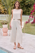 Load image into Gallery viewer, Ziara Beige Faux Linen Pants