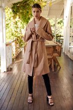 Load image into Gallery viewer, Ivy Camel Winter Wrap Coat