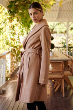 Load image into Gallery viewer, Ivy Camel Winter Wrap Coat