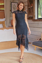 Load image into Gallery viewer, Constance Black Lace Evening Dress