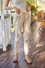 Load image into Gallery viewer, Cargo Beige Denim Jogger Pant