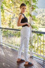 Load image into Gallery viewer, Cargo White Denim Jogger Pant