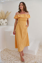 Load image into Gallery viewer, Kaede Peach Off Shoulder Maxi Dress