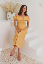 Load image into Gallery viewer, Kaede Peach Off Shoulder Maxi Dress
