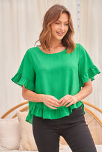 Load image into Gallery viewer, Aries Shamrock Green Linen Tee