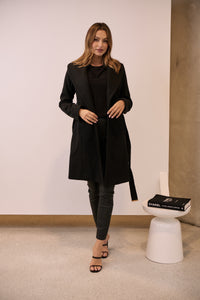 Ivy Black Winter Wrap Coat