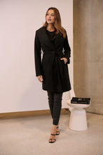 Load image into Gallery viewer, Ivy Black Winter Wrap Coat