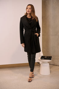 Ivy Black Winter Wrap Coat