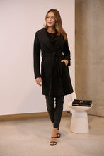 Load image into Gallery viewer, Ivy Black Winter Wrap Coat