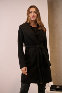 Ivy Black Winter Wrap Coat