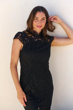 Load image into Gallery viewer, Constance Black Lace Evening Dress