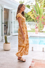 Load image into Gallery viewer, Augustina Button Front Mustard Paisley Print Maxi