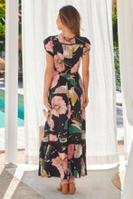 Load image into Gallery viewer, Augustina Pink/Green Floral Button Front Maxi Dress