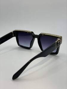Yolanda Black/Gold Sunglasses