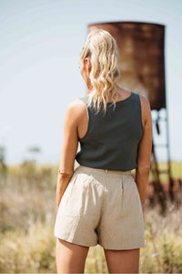 Coella Linen Shorts