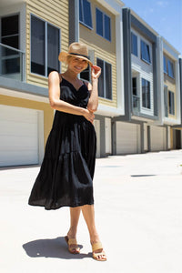 Carmel Black Tierred Dress