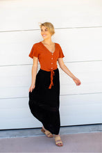 Load image into Gallery viewer, Dharma Black Lace Maxi Skirt