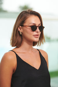 Melanie Brown Tort Sunglasses