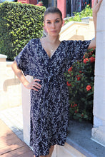 Load image into Gallery viewer, Nala Sleeved Navy Maxi Dress