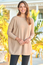 Load image into Gallery viewer, Emerson Oversized Batwing Beige Long Sleeve Knit
