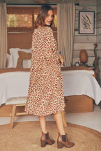 Load image into Gallery viewer, Siona Leopard Print Ballon Sleeve Dress